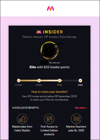Myntra loyalty program