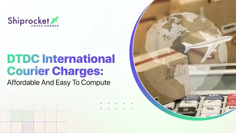 DTDC International Courier Charges