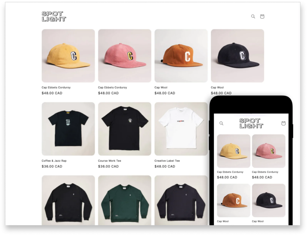 Spotlight Shopify Free Theme