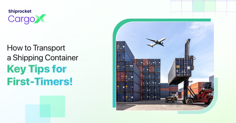 how to transport a shipping container